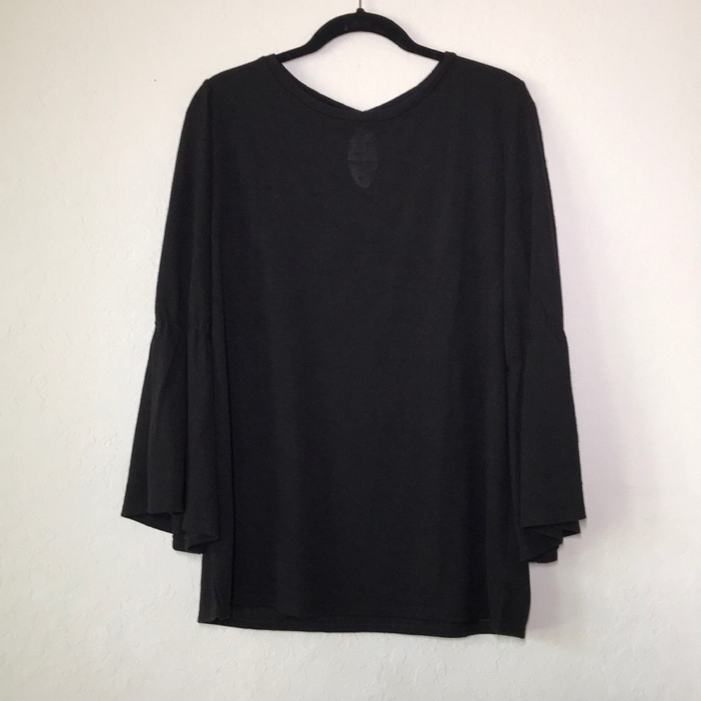 Sanctuary | Black Bell Sleeve Sweater